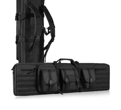 Rifle Bag 36/42 inch Tactical Double Long Gun Bag Soft Rifle Case with Lockable Zipper for Two 34"/40" Rifles & 2 Pistols